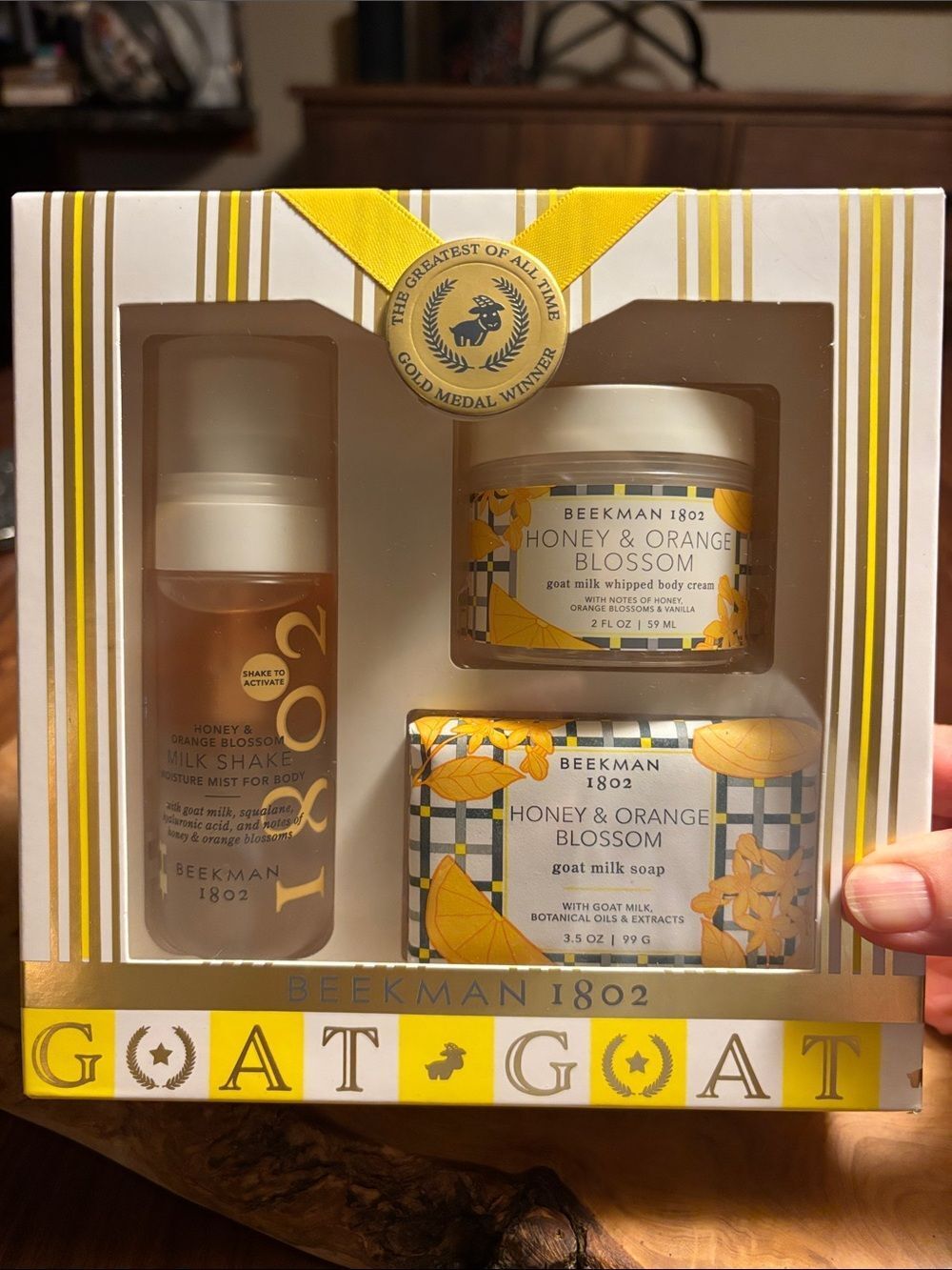 NEW Beekman 1802 Honey & Orange Blossom Bath & Body Set